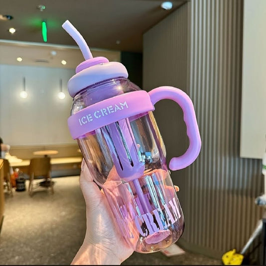 1200ML Ice Cream Large Capacity Water Bottle