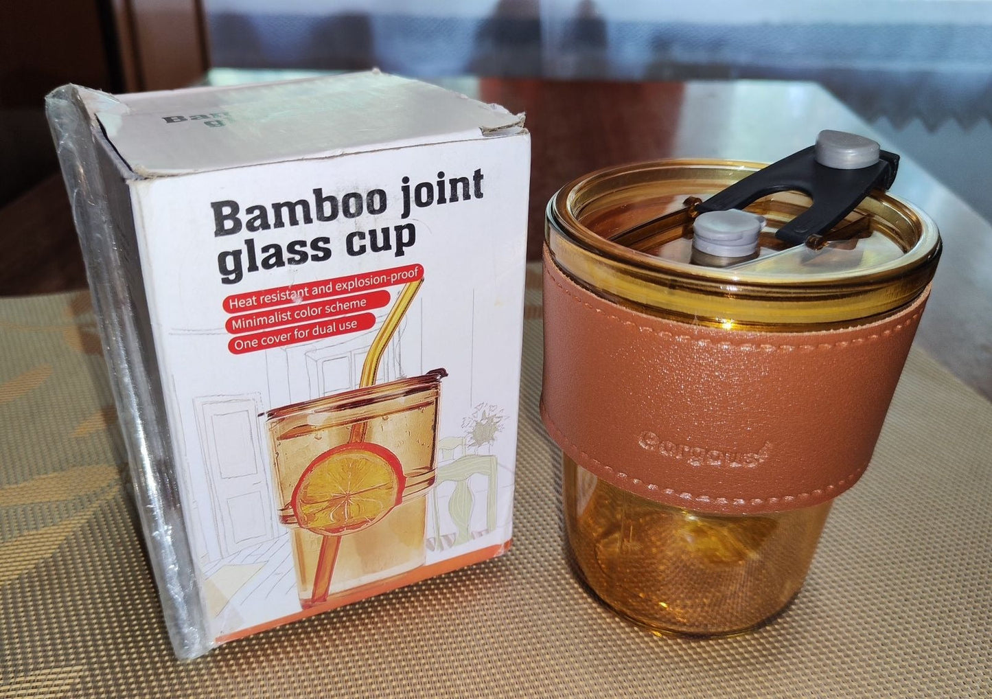 Universal Thermal Mug With Straw, 400 ml,
