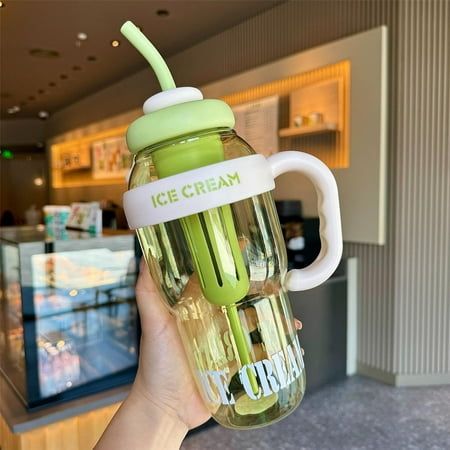 1200ML Ice Cream Large Capacity Water Bottle