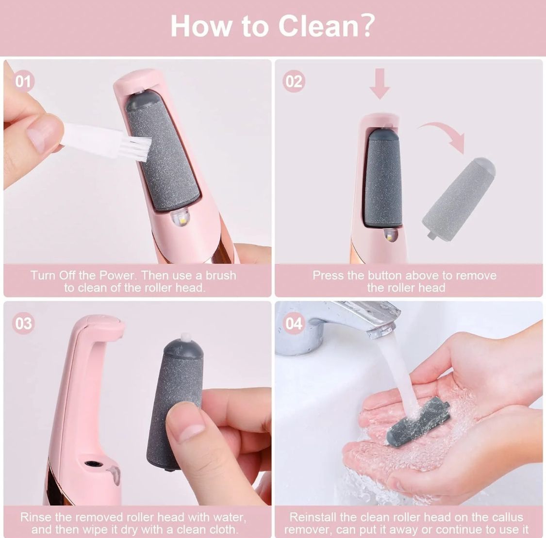 Electric Foot Callus Remover – Pedicure File for Cracked Heels