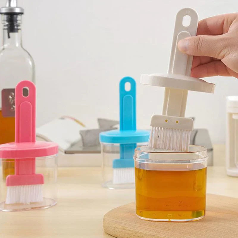 Oil Bottle with Nylon Brush