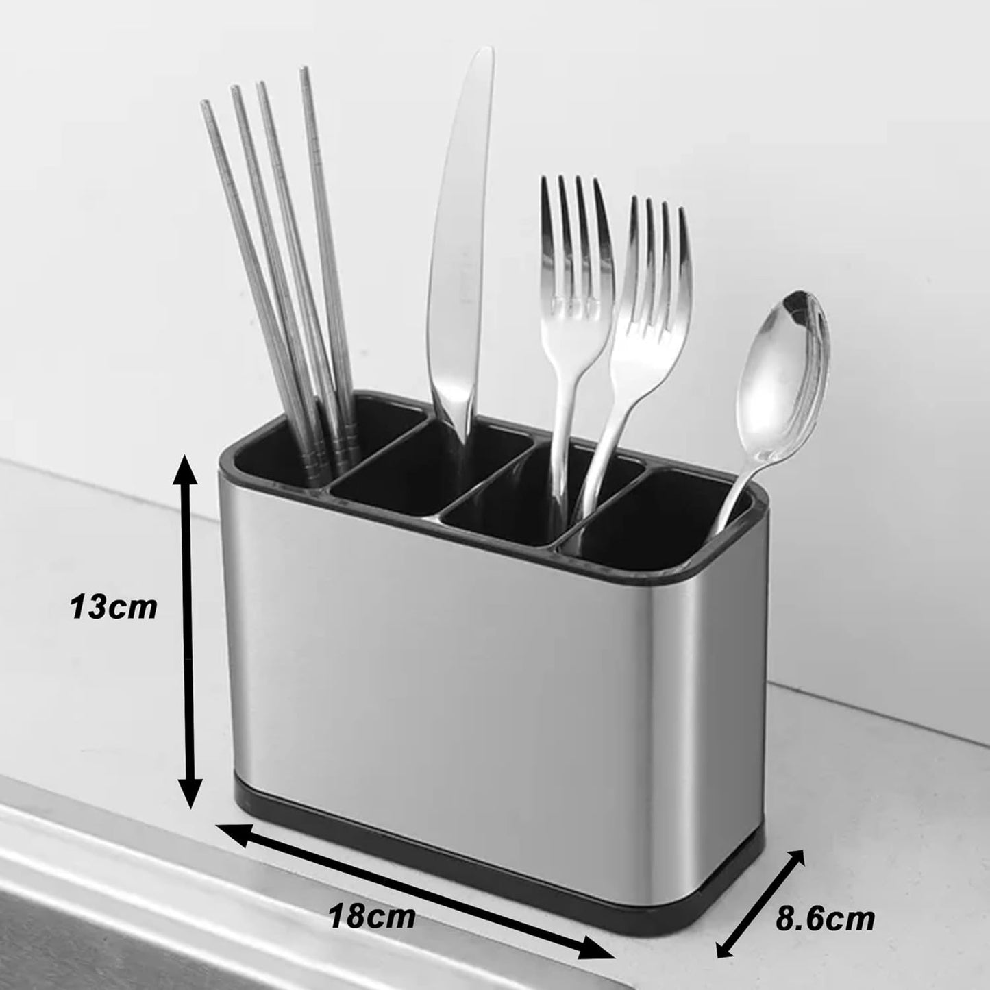 Kitchen Stainless Steel Cutlery Holder
