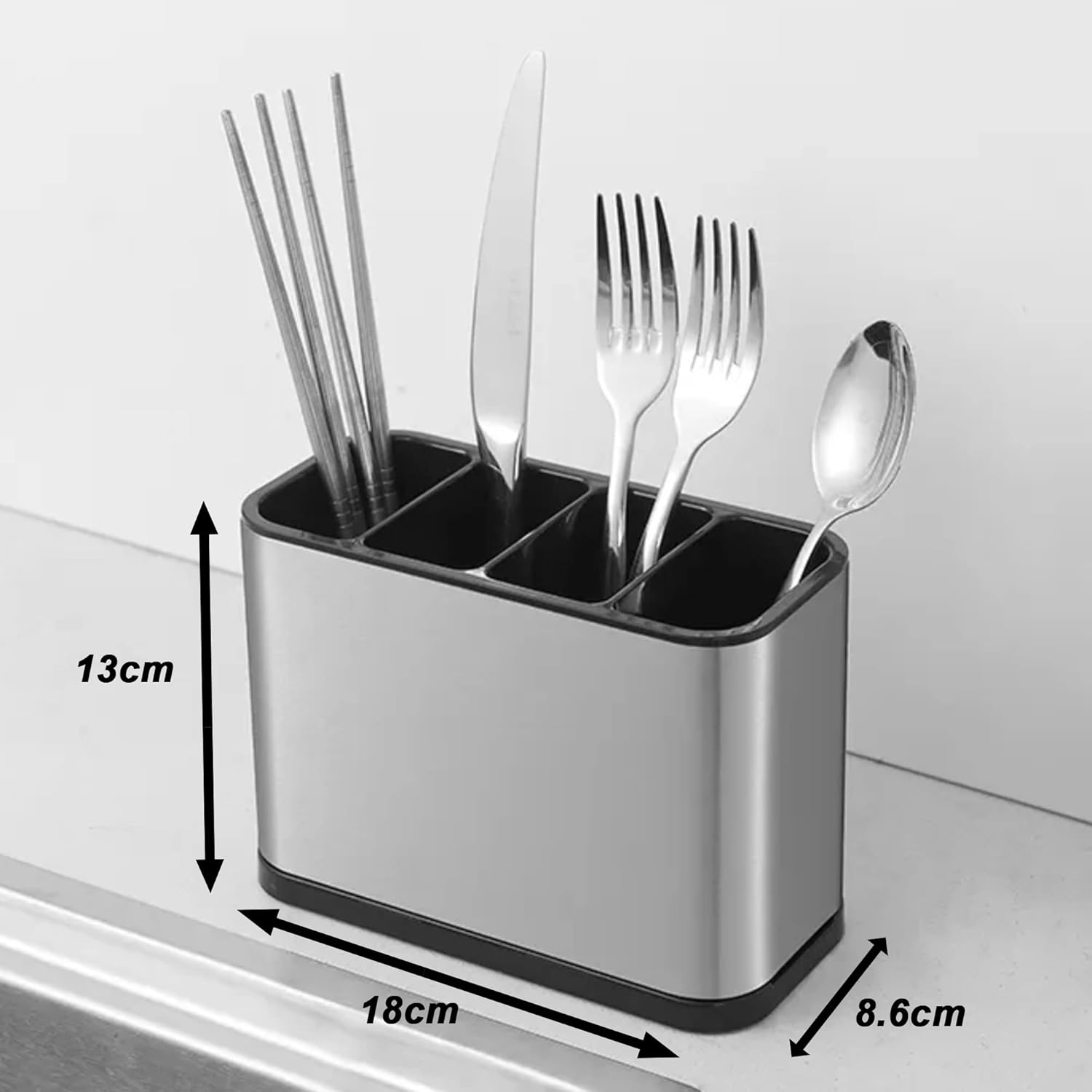 Kitchen Stainless Steel Cutlery Holder