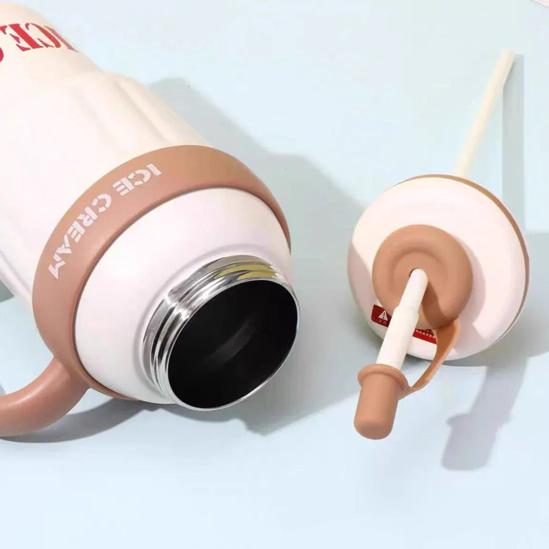 Stainless Steel Cute Ice Cream Tumbler Water Bottle