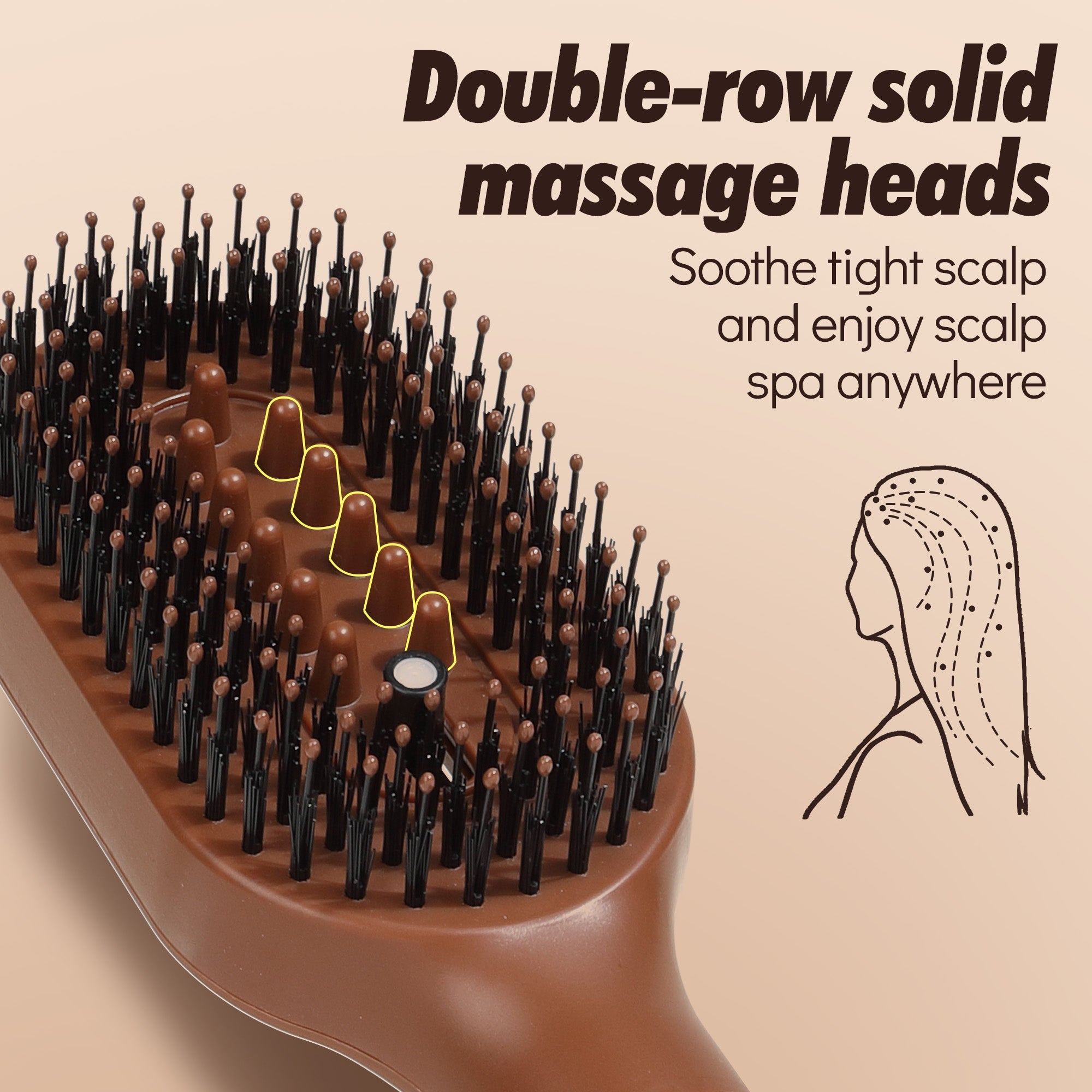MistBrush™ 3-in-1 Misting Hair Brush – Spray, Detangle & Massage