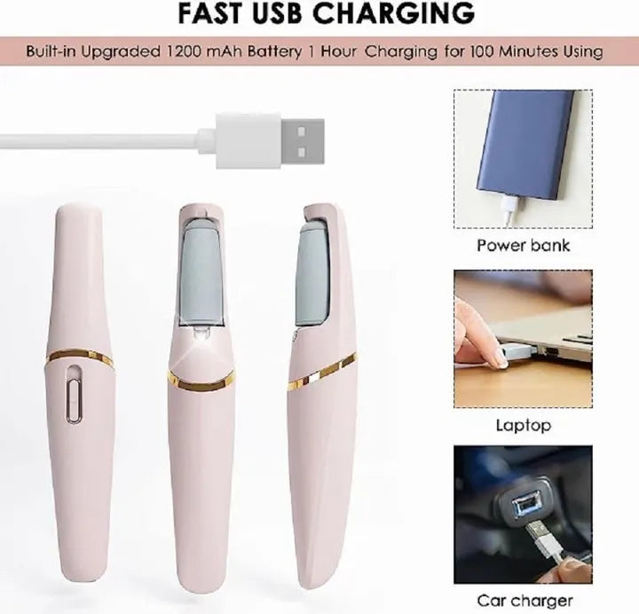 Rechargeable Electric Foot File Callus Remover Pedicure Machine Apparatus for Heels Grinding Device Foot Corns Remove Roller Feet Care