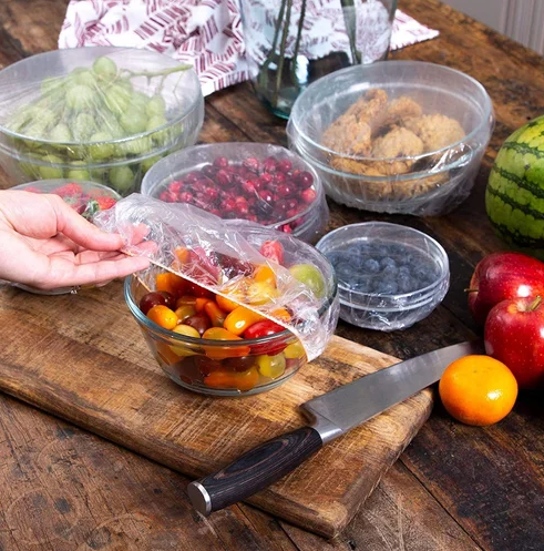 Reusable Elastic Stretch Wrap Food Covers