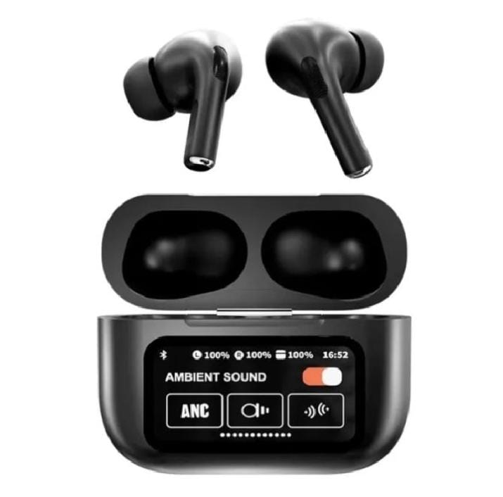 A9 Pro Earphones with Touch Display - ANC/ENC AIPPODS - Bluetooth earphone (Copy)