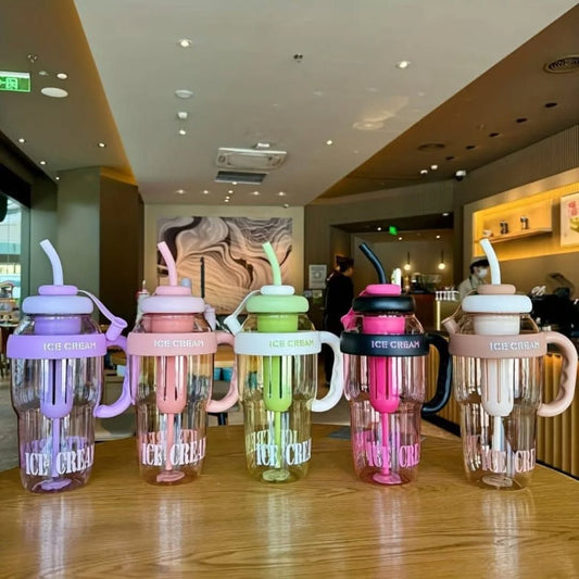 1200ML Ice Cream Large Capacity Water Bottle