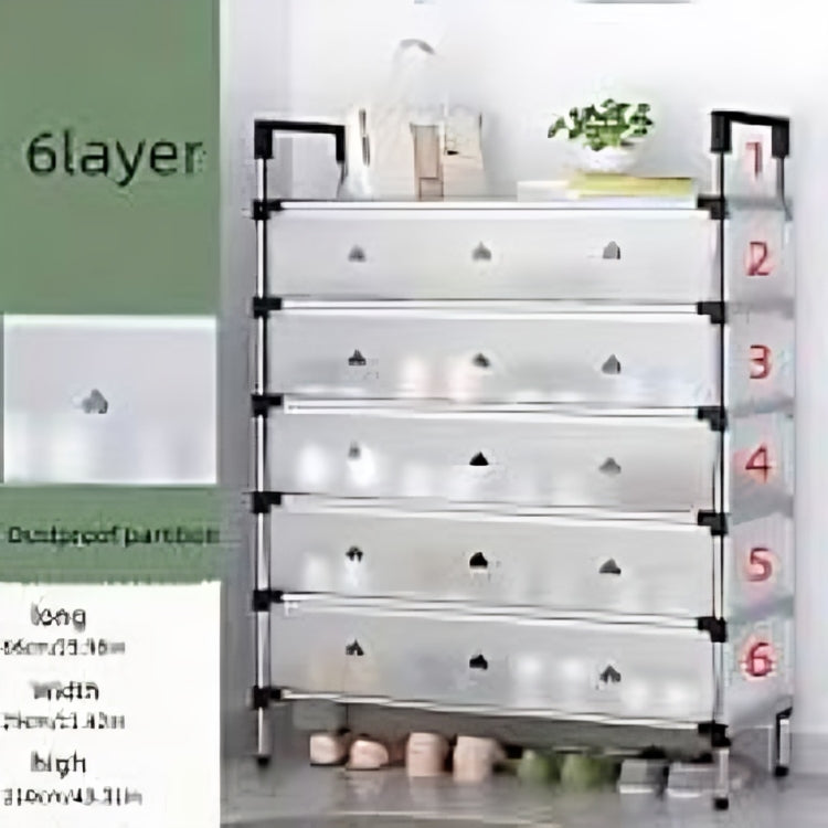 Multilayer Dustproof Shoes Rack – Spacious & Durable Organizer