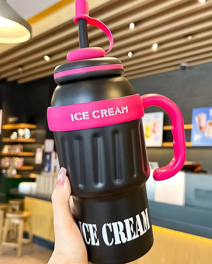 Stainless Steel Cute Ice Cream Tumbler Water Bottle