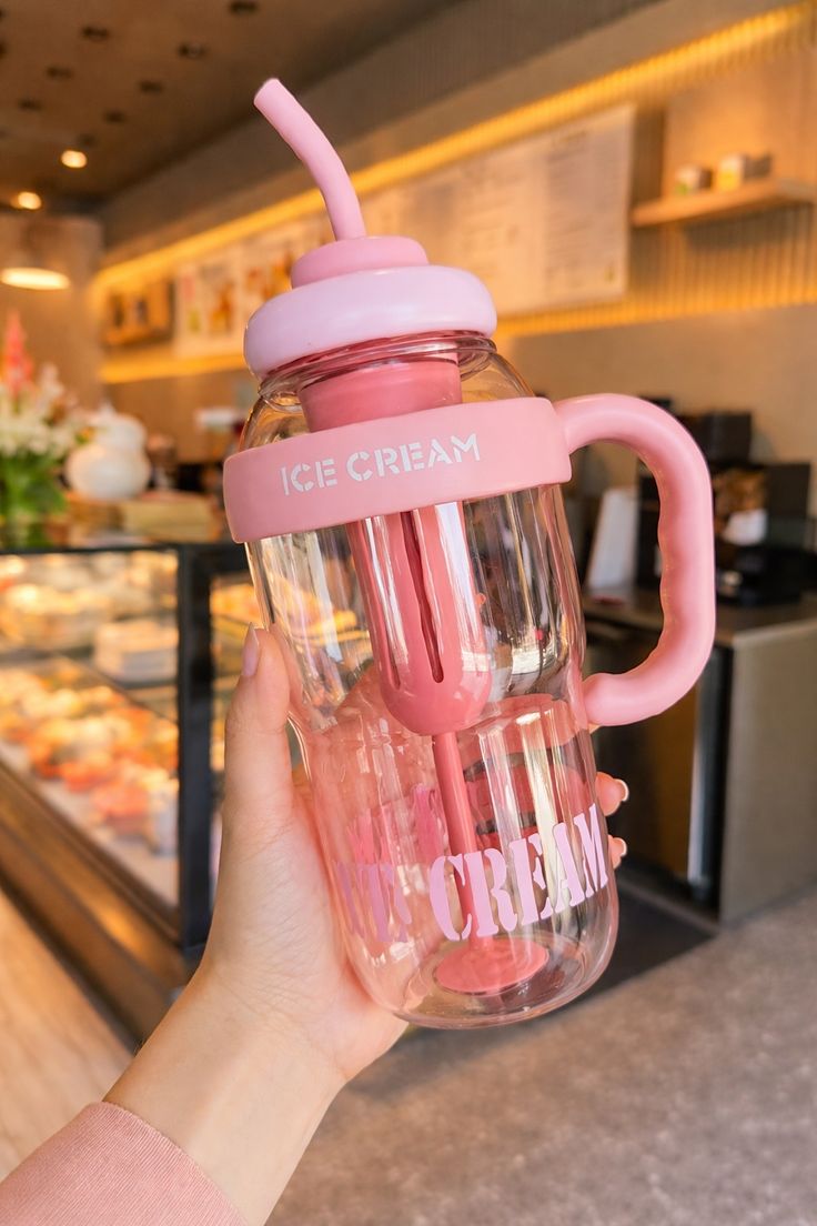1200ML Ice Cream Large Capacity Water Bottle