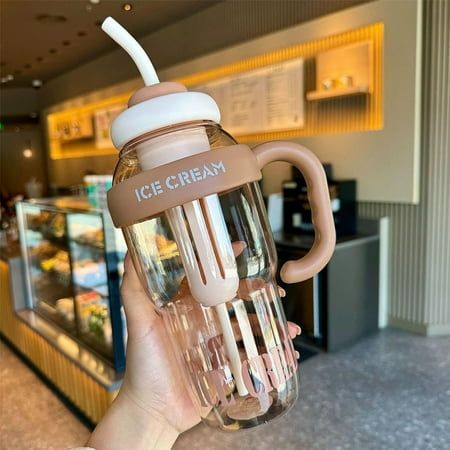1200ML Ice Cream Large Capacity Water Bottle