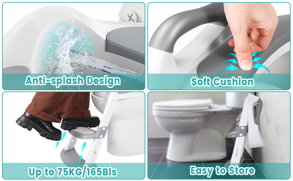 Toilet Potty Training Seat with Step Stool Ladder