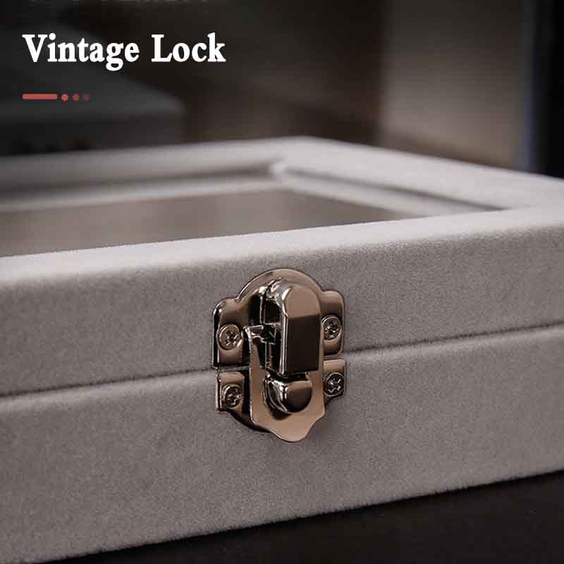 Portable Velvet Jewelry Box  Display Organizer